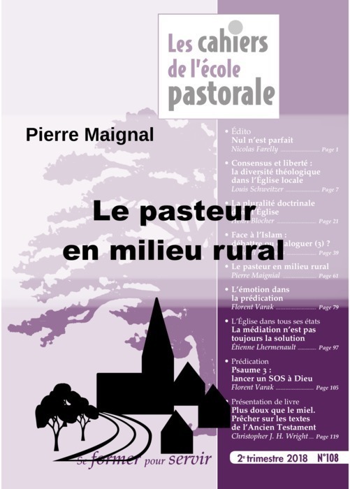 Le pasteur en milieu rural