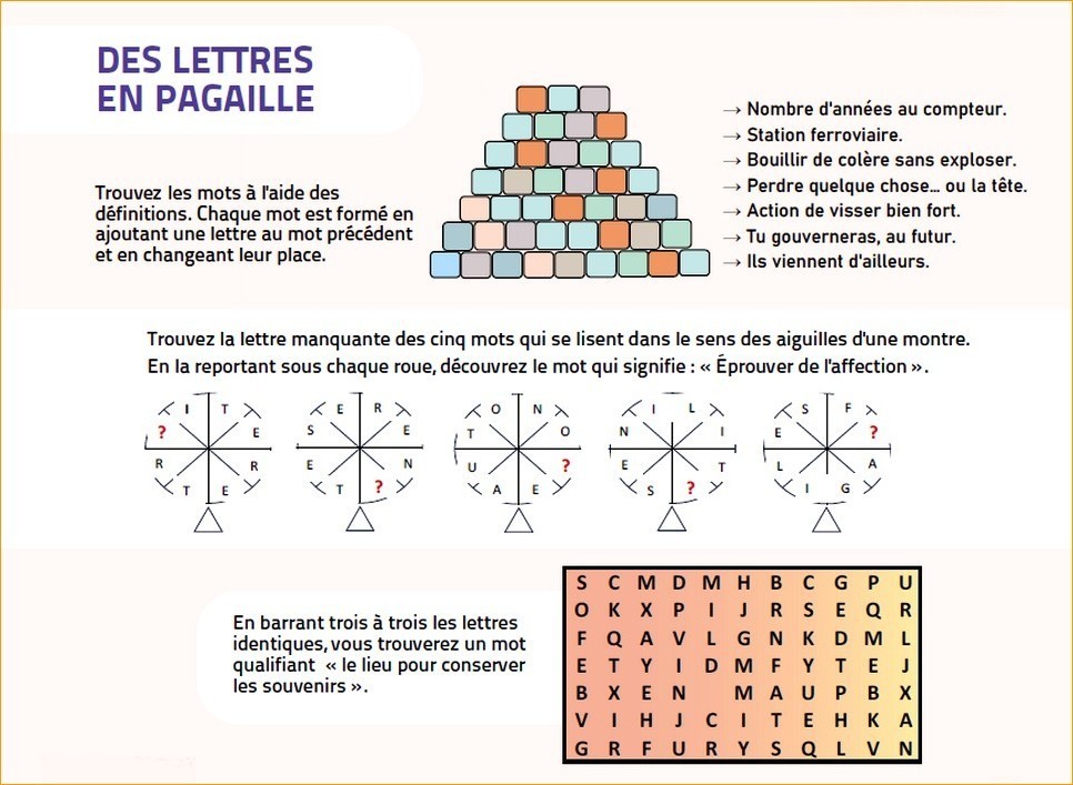 Des lettres en pagaille