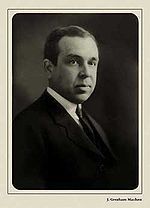 25 septembre 1929. J. Gresham Machen  